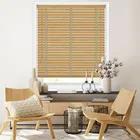 50mm Kara & Light Beige Wooden Blinds