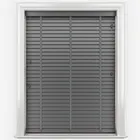 Aspect Raven Black With Dark Grey Tapes Wooden Venetian Blinds
