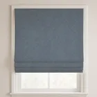 Capri Stone Blue Deluxe Roman Blinds