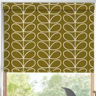 Orla Kiely Jumbo Linear Stem Made To Measure Blackout Roller Blind Seagrass