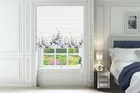 Sara Miller Wisteria White - Designer Floral Roman Blind
