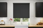 Nordic Charcoal Deep Grain - 50mm Slat Faux Wooden Blind