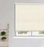 Crush Whistler White Roller Blinds