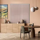 Linen Powder Pink Vertical Blind