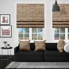 Eb Chenille Mink Roman Blind