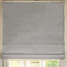 Linda Barker Elsie Velvet Made To Measure Roman Blind Silver