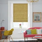 Scribble Olive Roman Blinds