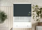 Rimini (blackout) Black & Optima Tide - Double Roller Blind