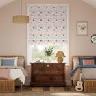 Frozen Soft Rose Roman Blind
