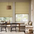 Giverny Honey Roman Blind