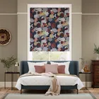 Marina's Tea Garden Midnight Terracotta Roller Blind