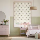 Minnie On The Move Stripe Natural Roman Blind