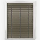 Aspect Taupe Grey With Light Grey Tapes Wooden Venetian Blinds