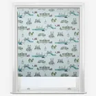 Sophie Allport London Scene White & Blue Roller Blind
