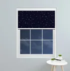 Midnight Sparkle Blue Blocout Blind