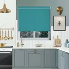 Luxe Teal Pelmet Roller Blind
