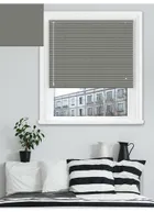 Matte Charcoal 25mm Aluminium Venetian Blind