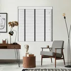 Alina Faux Wood Blinds With Jet Tape - Stylish Window Covering