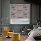 Bliss Sand Grey No Drill Roller Blind