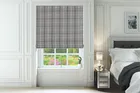Plaid Grey - Check Roman Blind