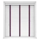 True White & Poison Luxury Ecowood Blinds - Wooden Blinds