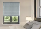 Nautical Stripes Salt Black - Roman Blind