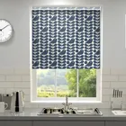 Orla Kiely Early Bird Made To Measure Blackout Roller Blind Dark Marine