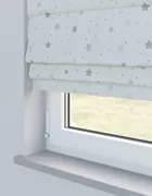 Arena Little Star Silver Roman Blind