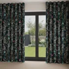 Sara Miller Swallows Forest Green Wave Curtain Blinds Uk