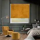 Velvet Mustard No Drill Roller Blind