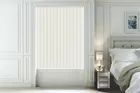 Alpha Blackout Ivory - Fire Retardant & Moisture Resistant Blackout Vertical Blind