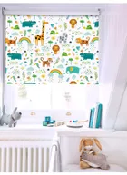 Happy Jungle Sky Childrens Roller Blind