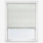 Mono Stripe White Roman Blind