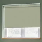 Banlight Duo Fr Desert Sage (blackout) Flame Retardant Roller Blinds