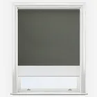 Optima Blackout Slate Grey & White Double Roller Blind