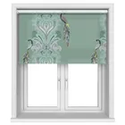 Twistfit Sara Miller Peacock Filigree Sage Green Blinds Uk
