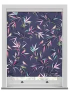 Sara Miller Bamboo Smokey Blue Roller Blind