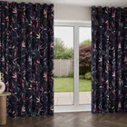 Sara Miller Bamboo Smokey Blue Wave Curtain Blinds Uk