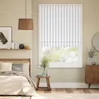 Talia Stripe Charcoal Roman Blind