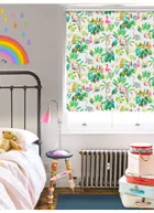 Jungle Jamboree Natural Blackout Cordless Spring Loaded Roller Blind