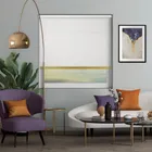 Origin White Gold Bottom Bar Cordless Roller Blind
