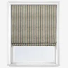 Emily Bond George Stripe Print Fern Roman Blind