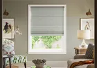 Melrose (blackout) Silver Rain - Twist&fit Roman Blind