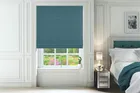 Omni Teal - Soft Velvet Roman Blind