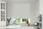 Charisma Light Grey - Faux Wood Blind
