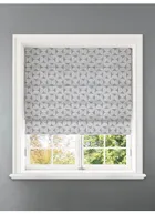 Penthouse Crescent Fern Geometric Pattern Roman Blind