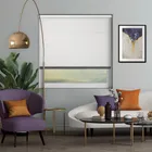 Origin White Anthracite Bottom Bar Cordless Roller Blind