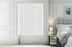 Alpha Blackout True White - Fire Retardant & Moisture Resistant Blackout Vertical Blind