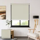 Pvc Blackout Champagne Wipe Clean Roller Shades