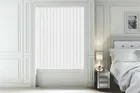 Athena White - Textured Vertical Blackout Blind